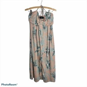 Storia Palm Leaf Culotte Romper Large Pink Women’s